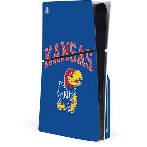University of Kansas Collegiate Text PlayStation PS5 Skins
